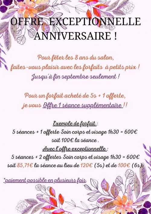 Offre Exceptionnelle jusqu'à fin septembre !!